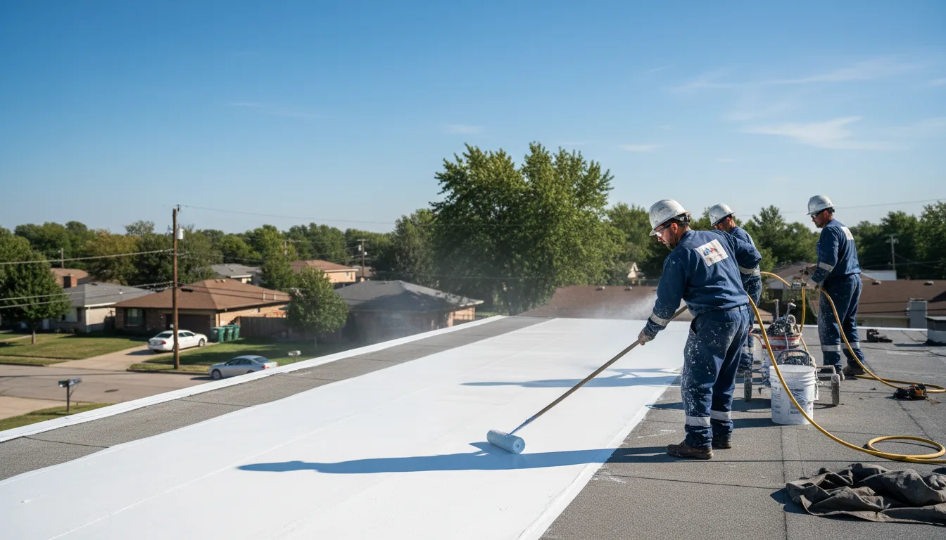 Commercial roof coating in Falmouth, MI near me